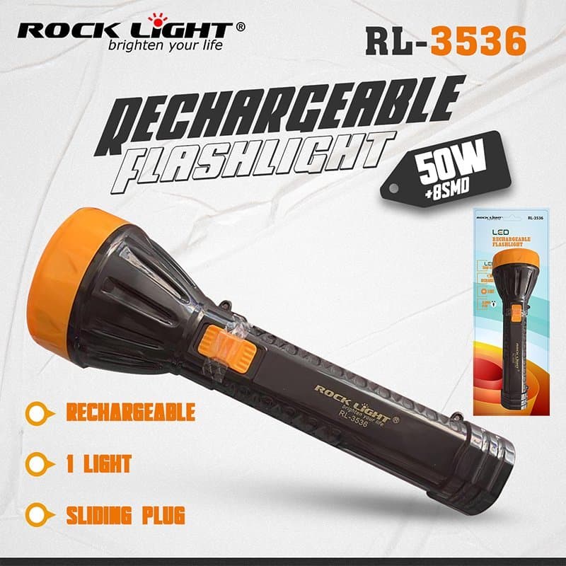 Gadget Trendz | RL-3536 – Rechargeable | Hand Torch, 50W + 8 | SMD