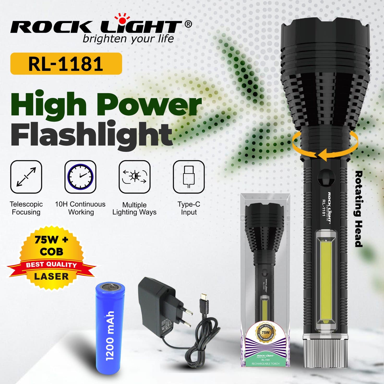 RL-1181 | Compact & Portable Hand Torch for Daily Carry & Travel