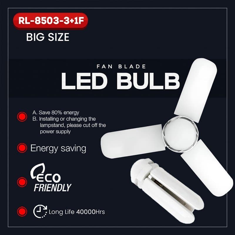 Gadget Trendz | RL-8503-3+1F | Stylish & Energy-Efficient LED Bulb