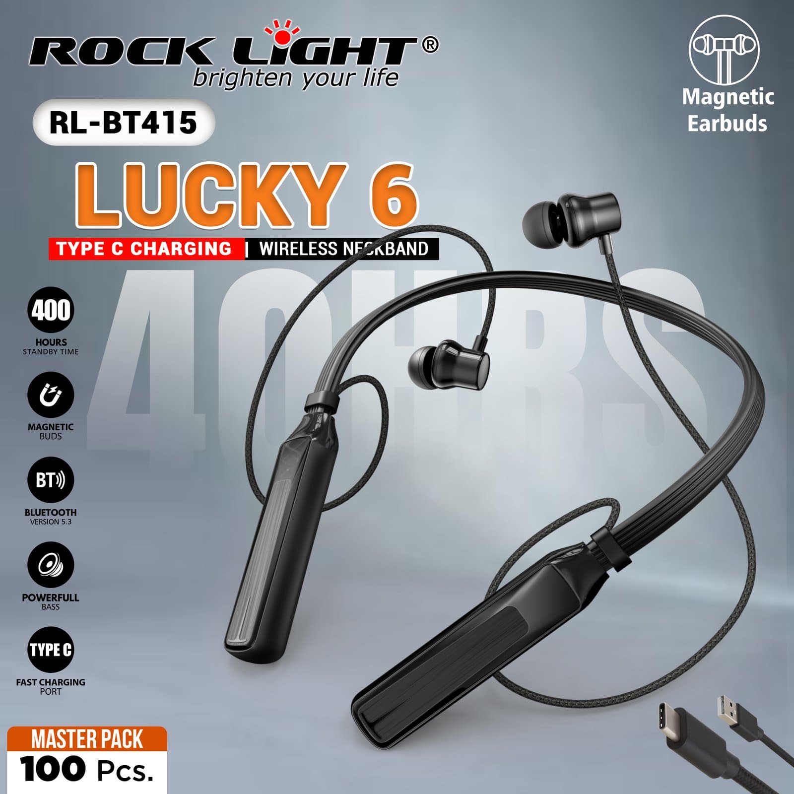 RL-BT415 | High Performance Gaming Bluetooth Neckbands with Low Latency