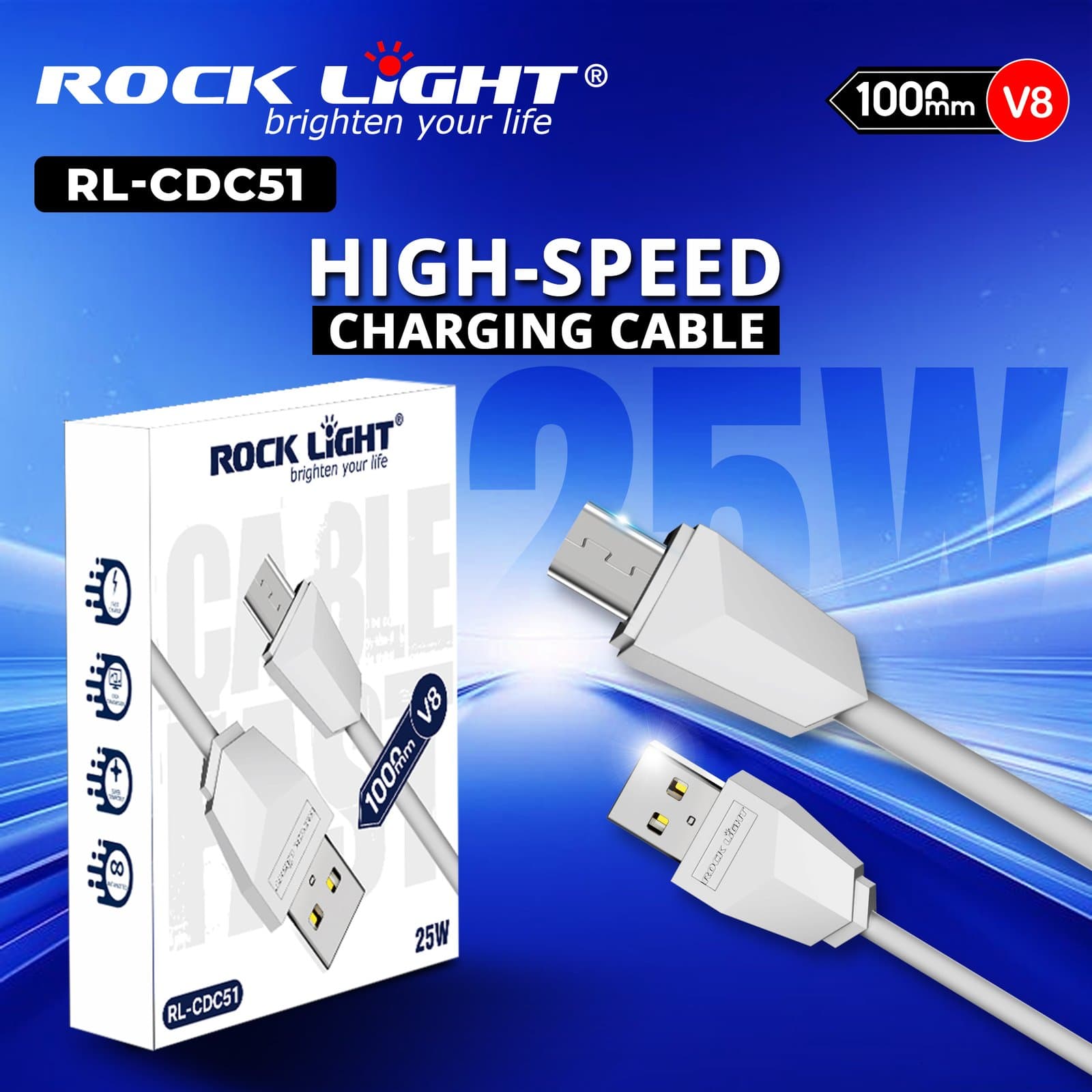 RL-CDC51 | Fast Charging Data Cable for Android Devices