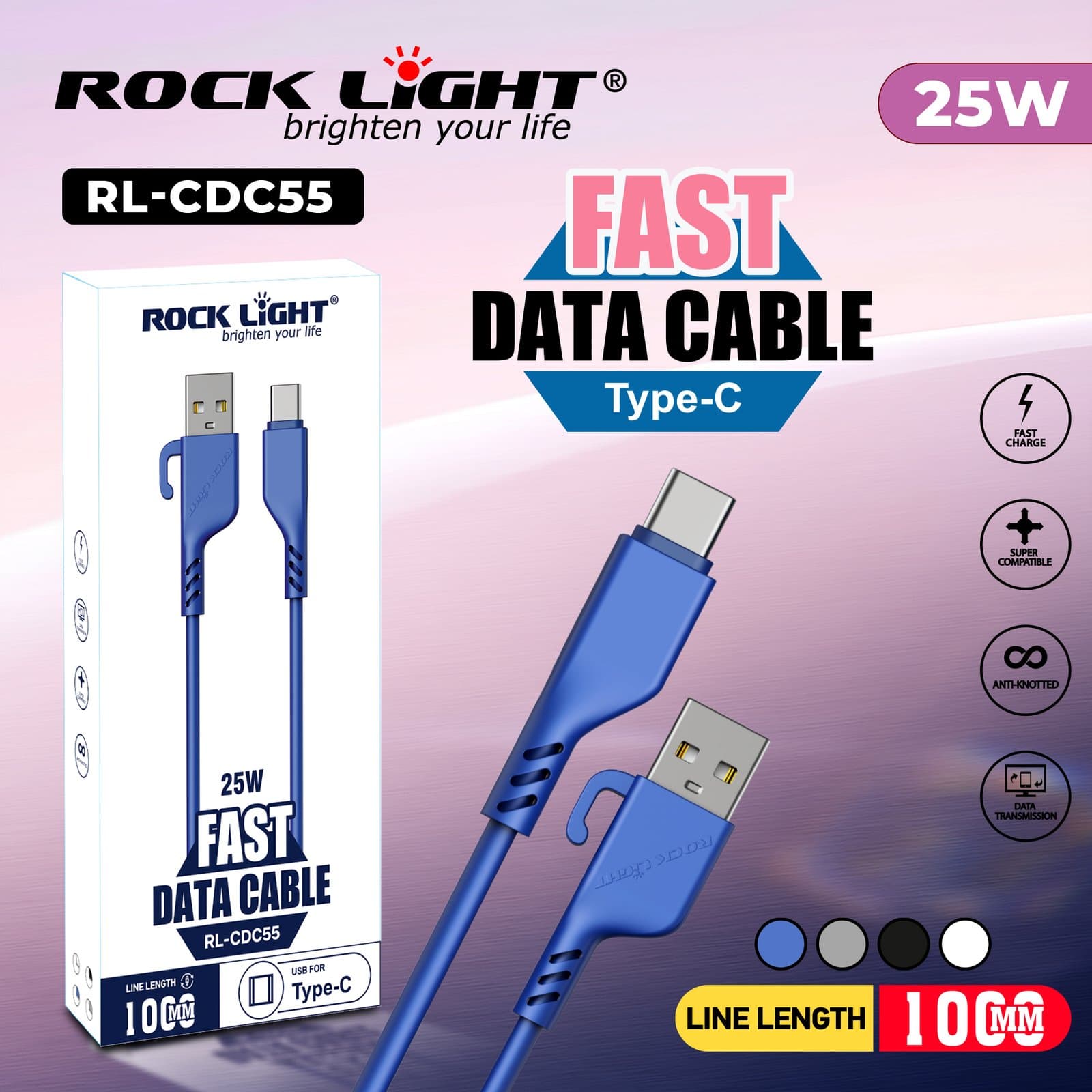 RL-CDC55 | Heavy-Duty Micro USB Data Cable with Rapid Charging
