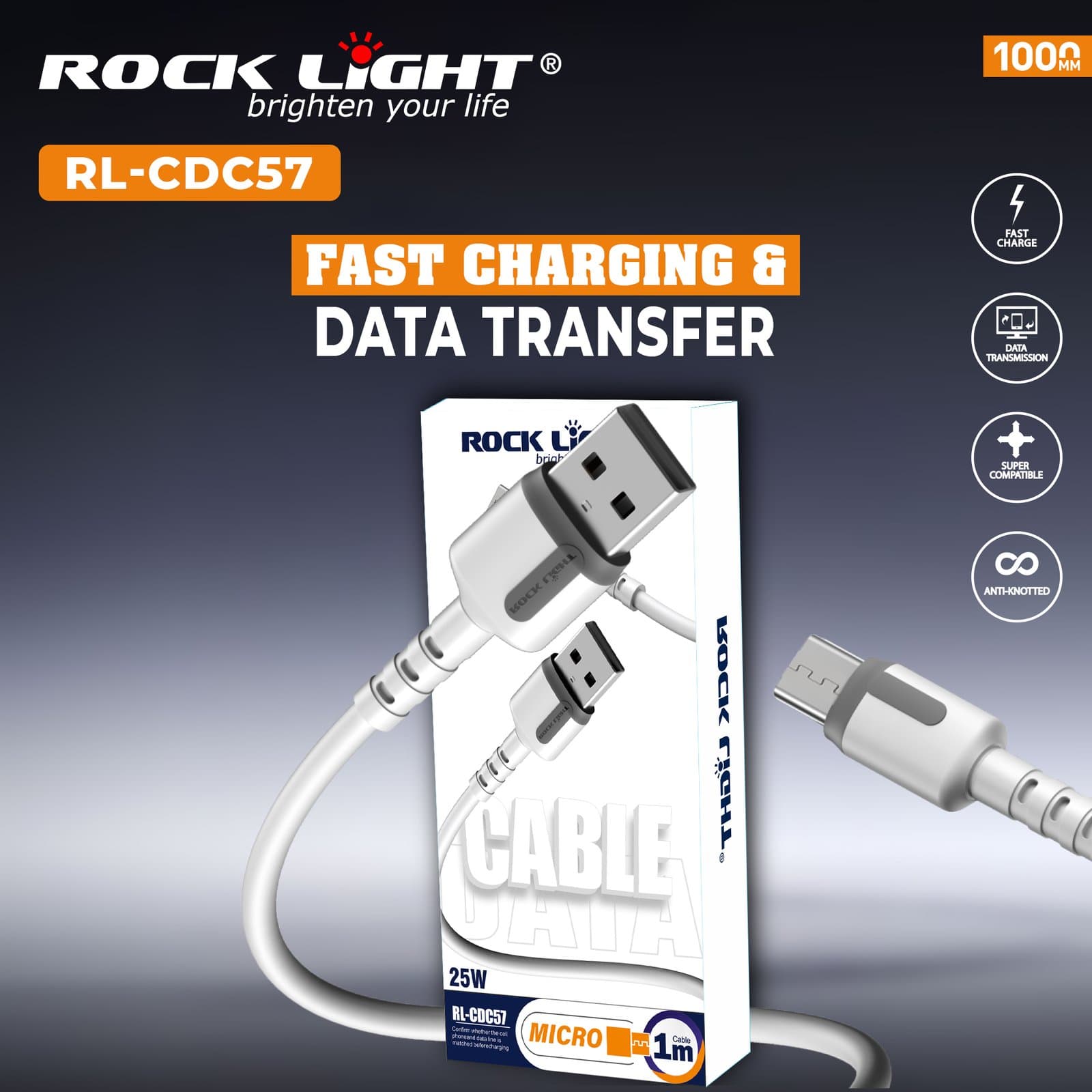 RL-CDC57 | High Performance Data Cable for Fast Charging