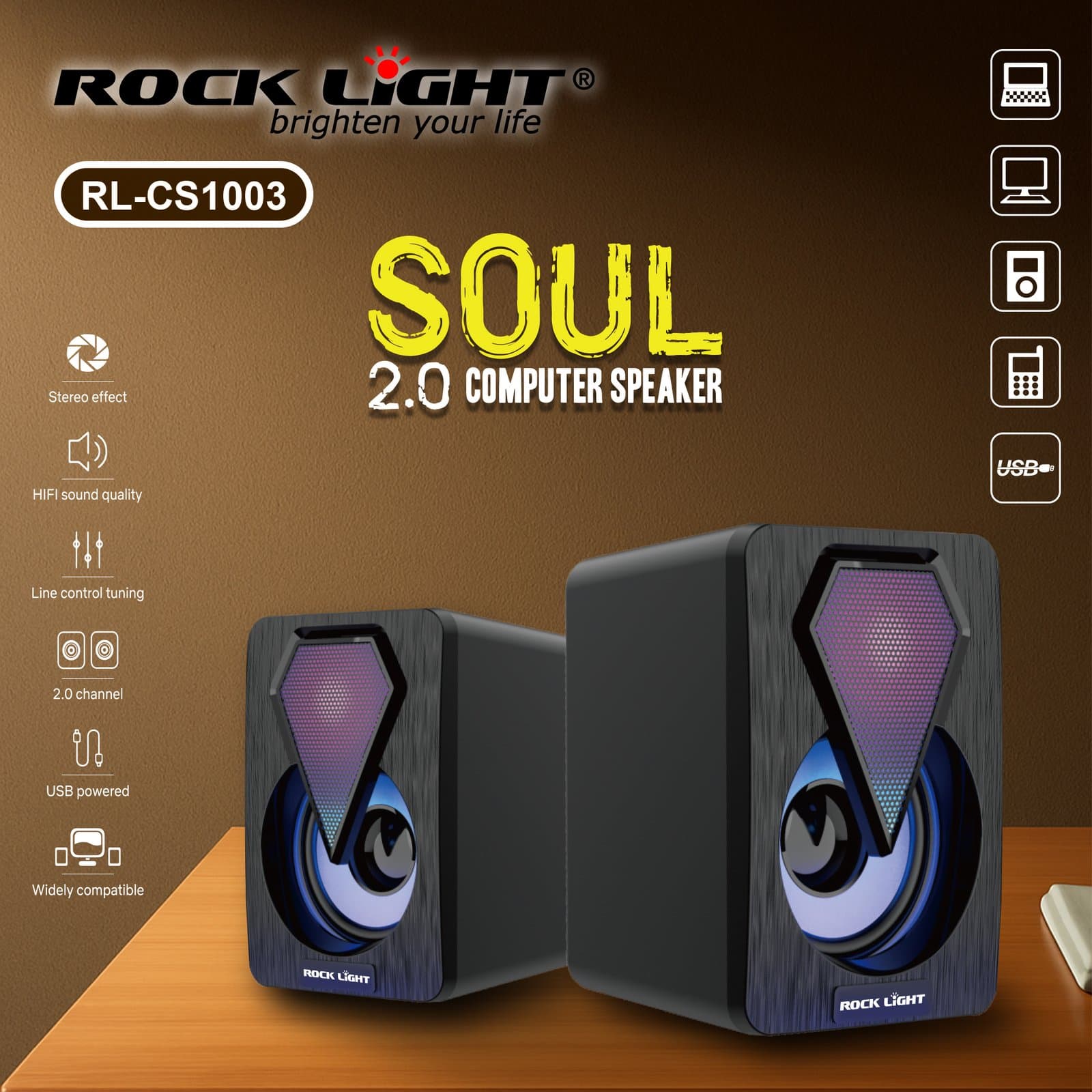 CS1003 – Computer Speaker with Enhanced Bass & Crystal Clear Sound Quality