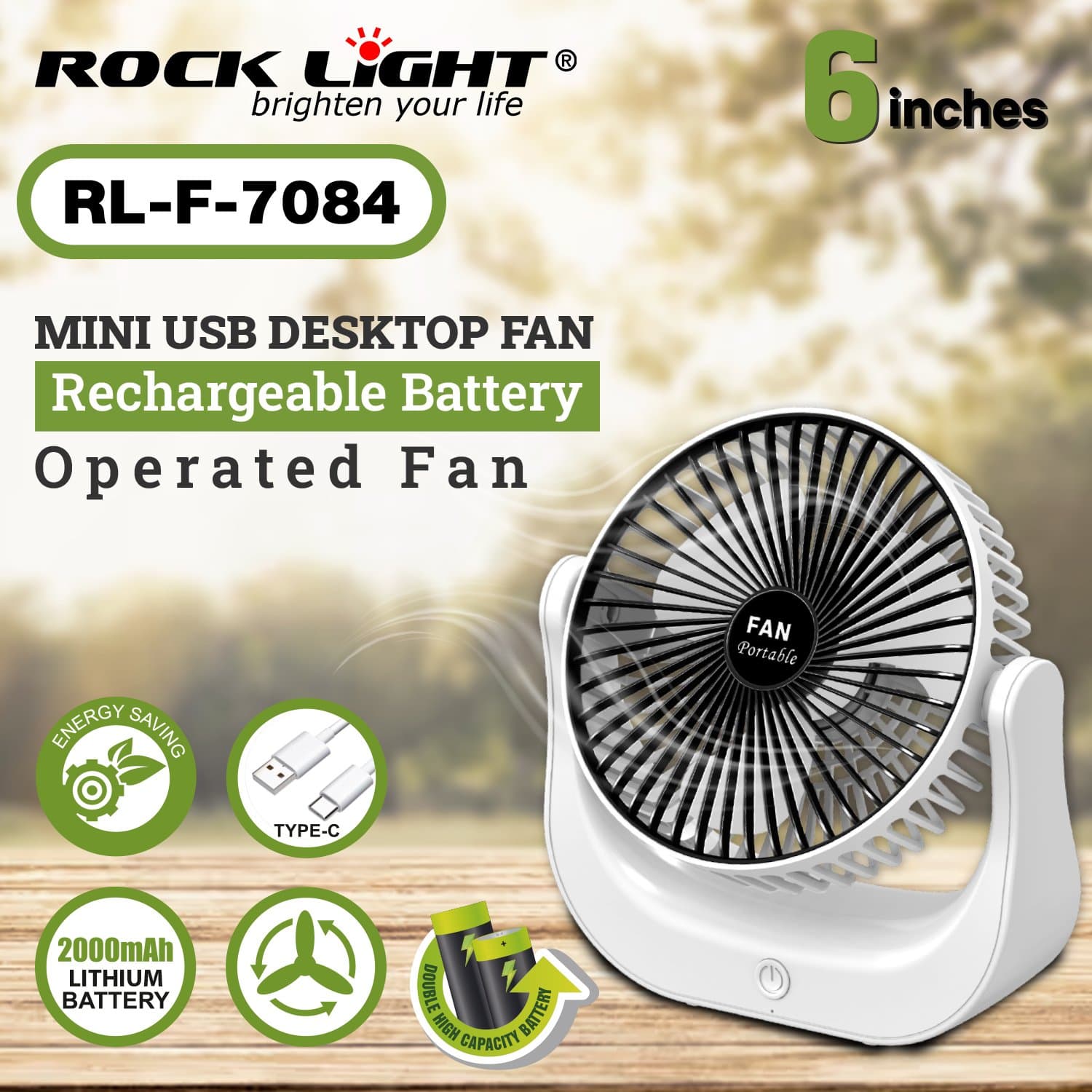 Gadget Trendz | RL-7084 | Compact electric fan