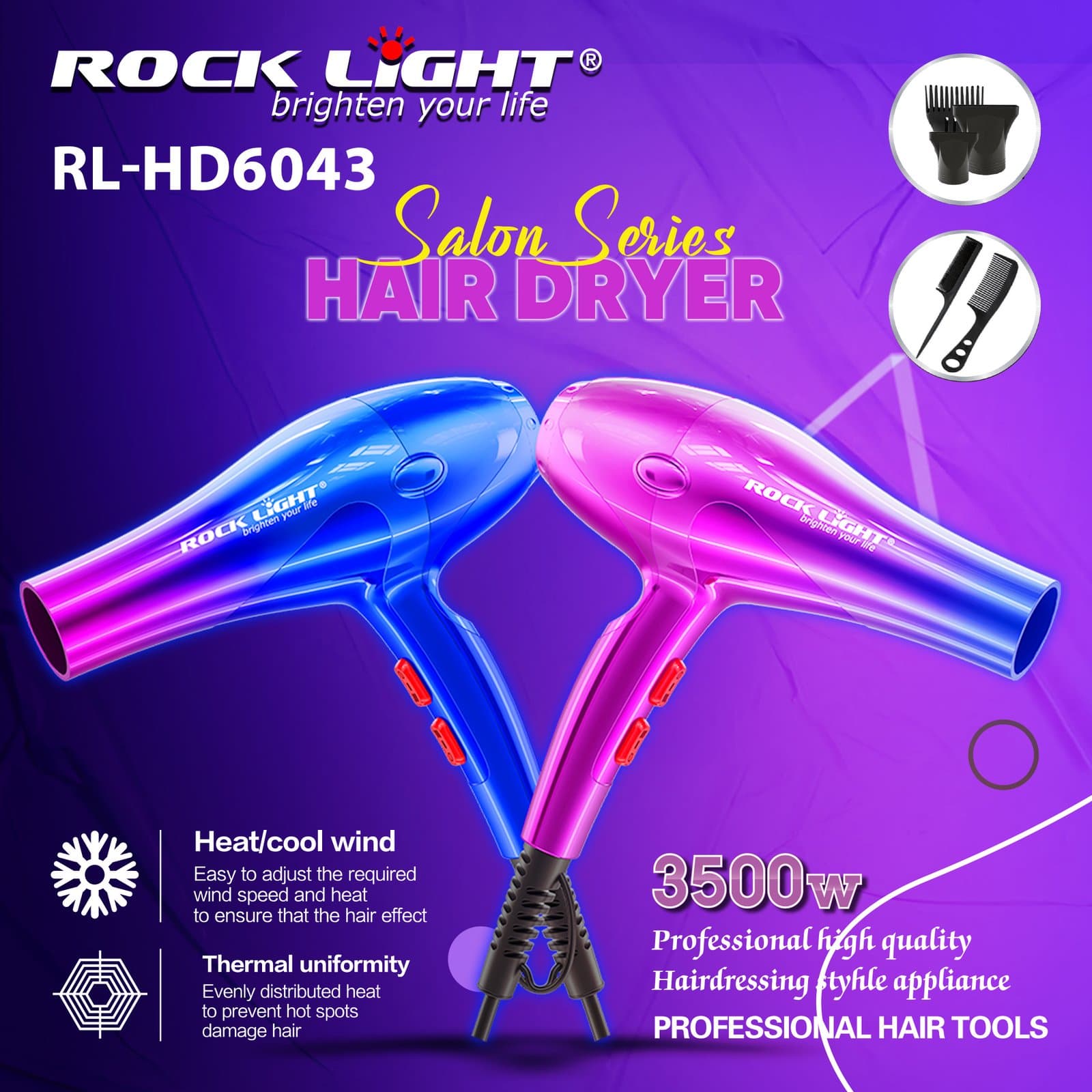 Gadget Trendz | RL-6043 | Hair dryer for frizzy hair