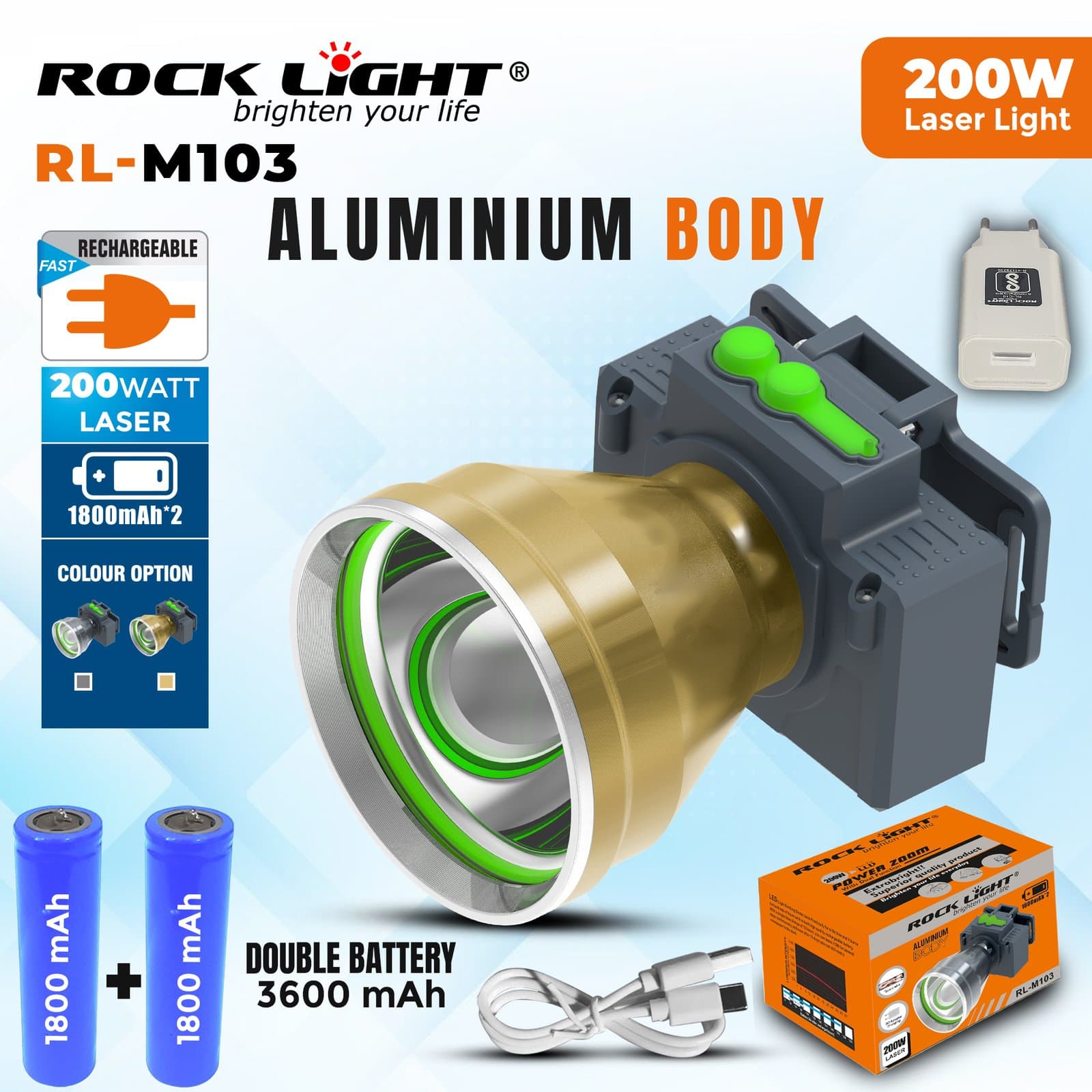 Gadget Trendz | RL-M103 | USB rechargeable headlight