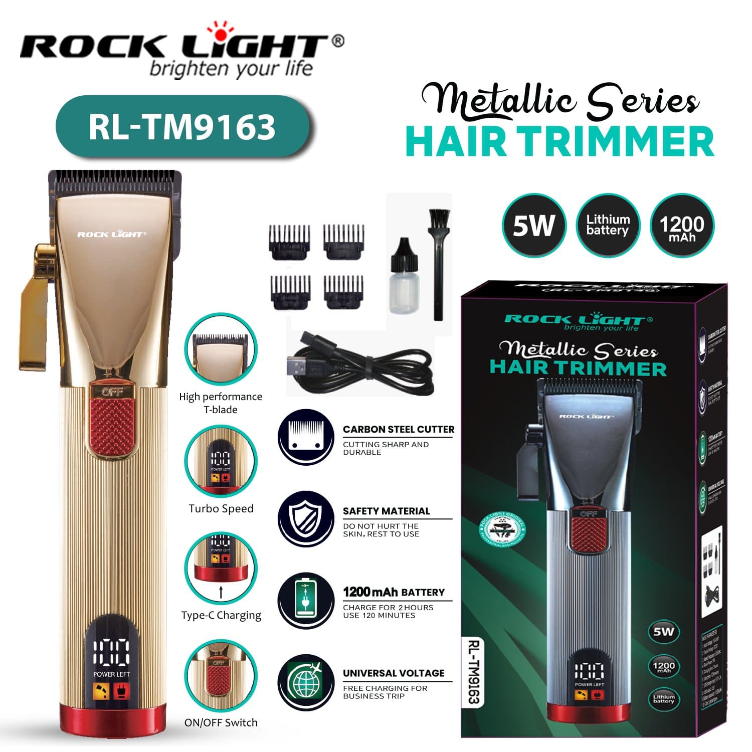 Gadget Trendz | RL-9163 | Low noise hair trimmer