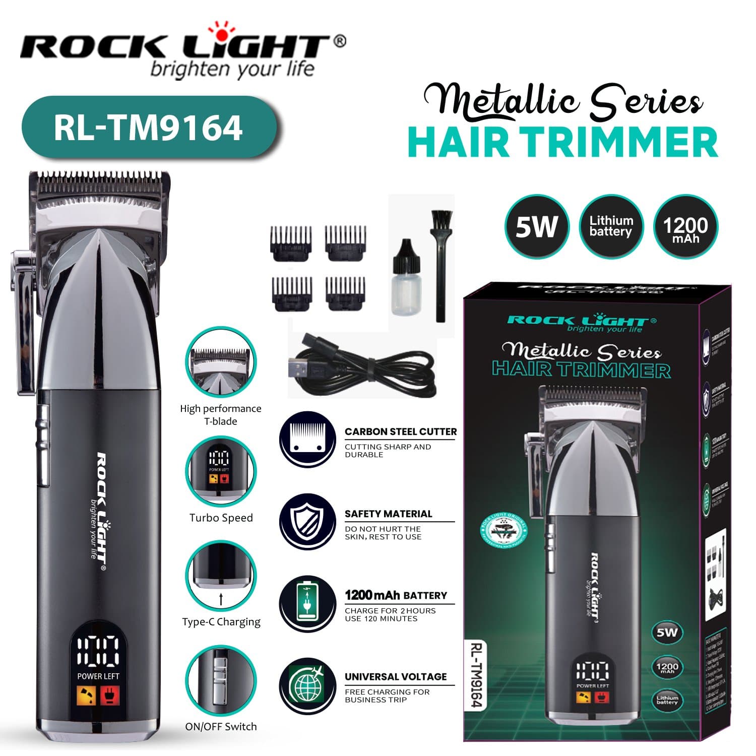 Gadget Trendz | RL-9164 | Hair trimmer with fast charge