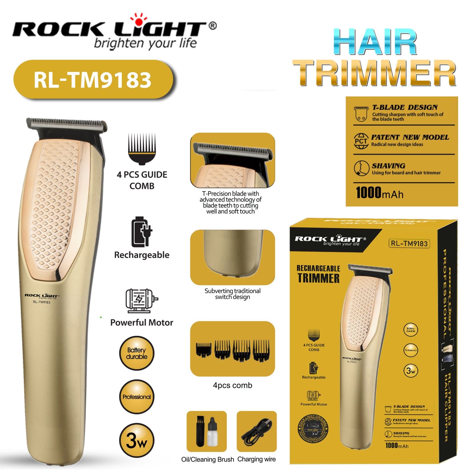 Gadget Trendz | RL-9183 | Hair trimmer with long battery life