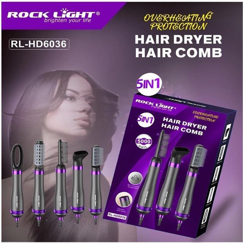 Gadget Trendz | RL-HD6036 | 5000W | Hair Dryer with Hair Comb