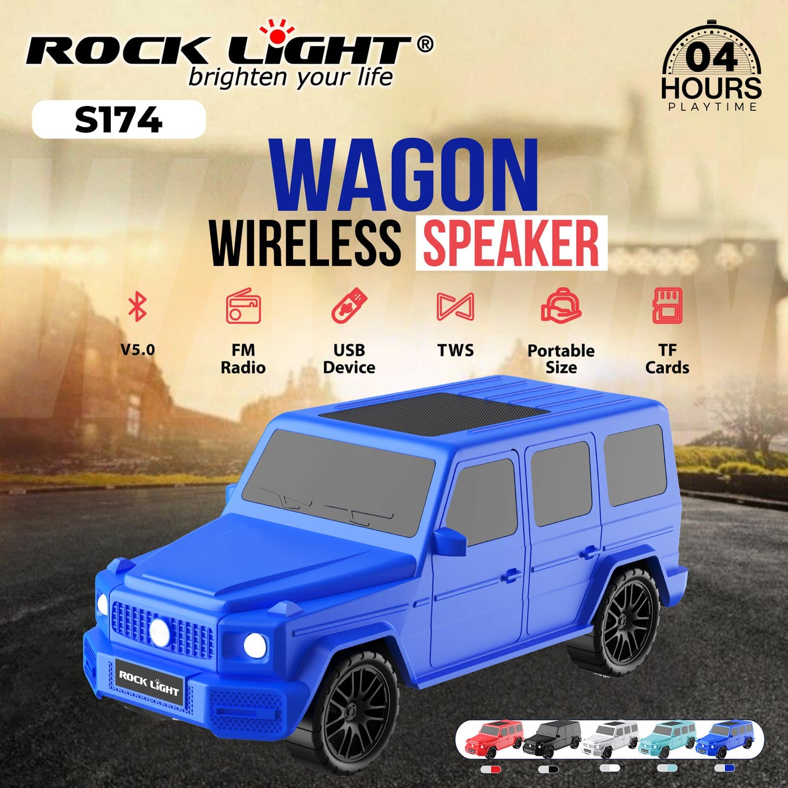 RL-S174 – Party Speaker with RGB Flashing Lights
