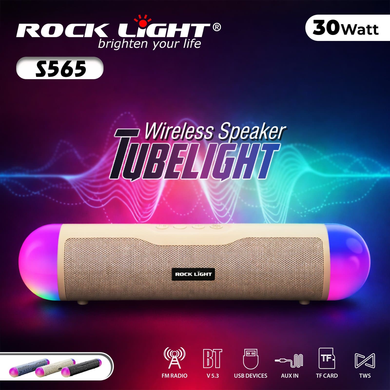 S565 – Wireless Portable Speaker with Clear Vocals