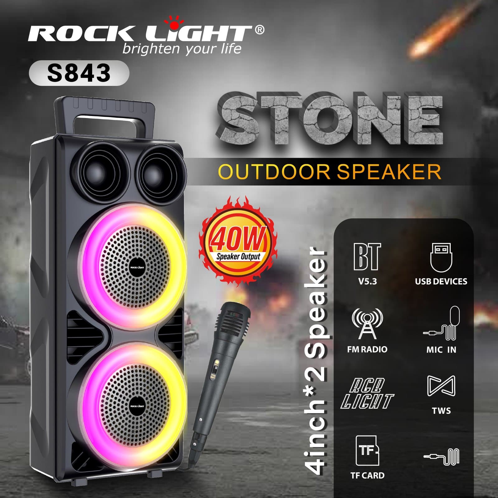 RL-S843 – Premium Sound Bluetooth Speaker