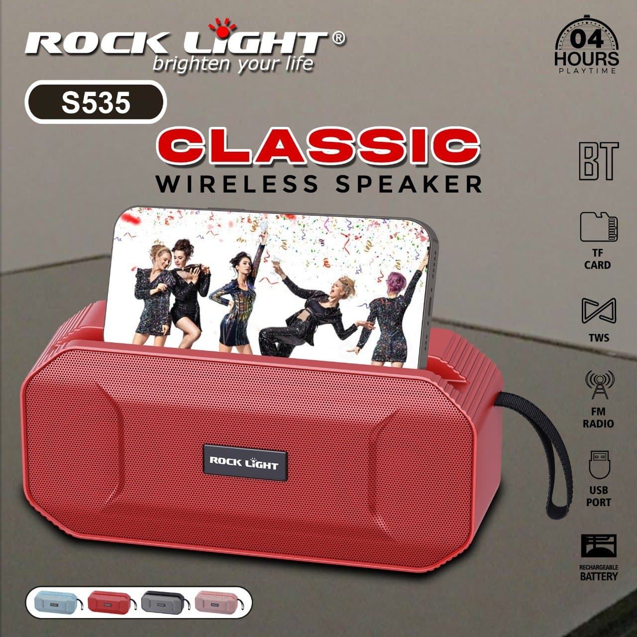 RL-S535 – Shop High Bass Bluetooth Speaker for Outdoor Parties