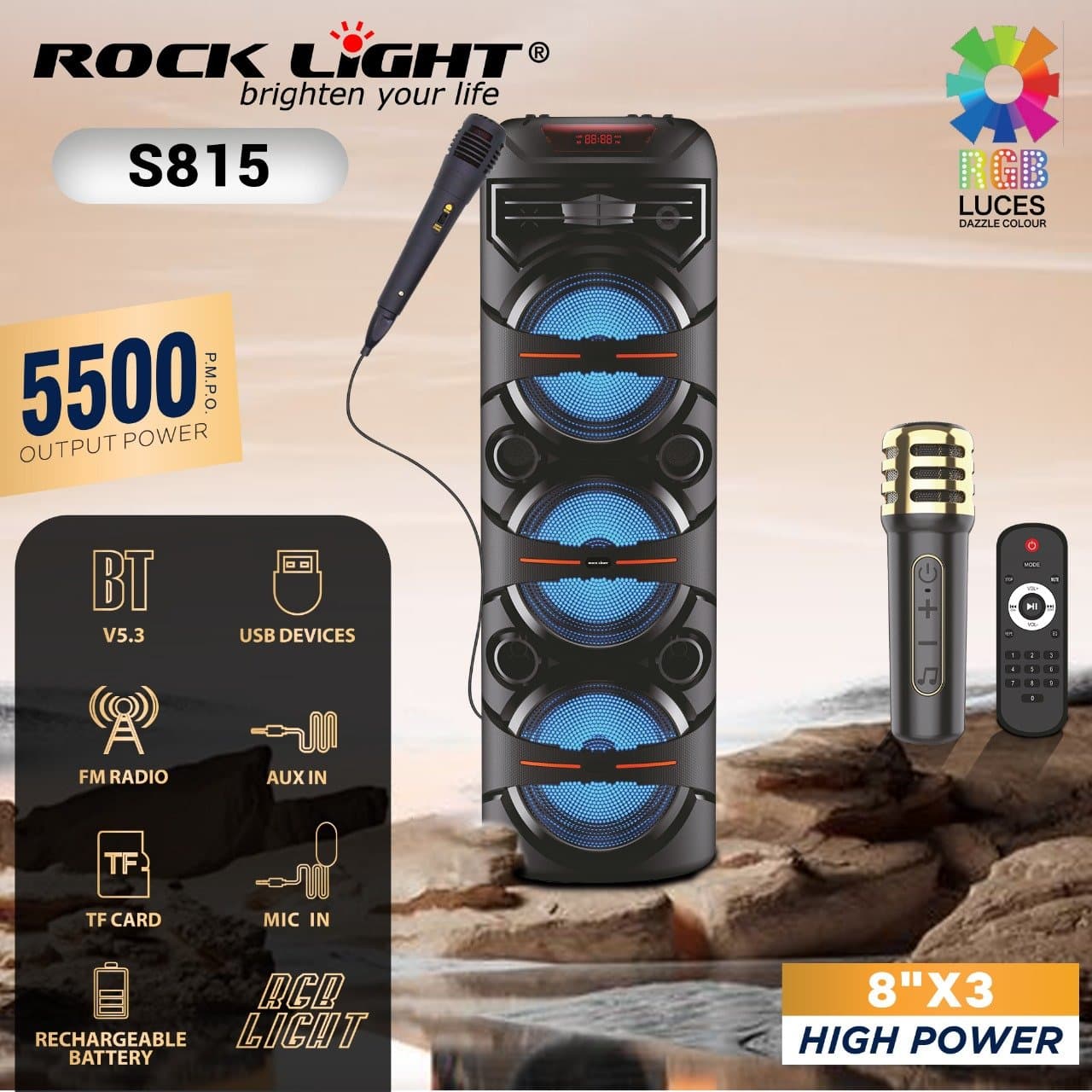 RL-S815 – Portable Bluetooth Speaker with Powerful Sound