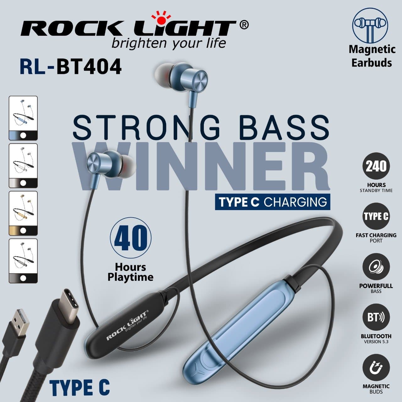 RL-BT404 – Premium Bluetooth Neckbands for Crystal-Clear Sound