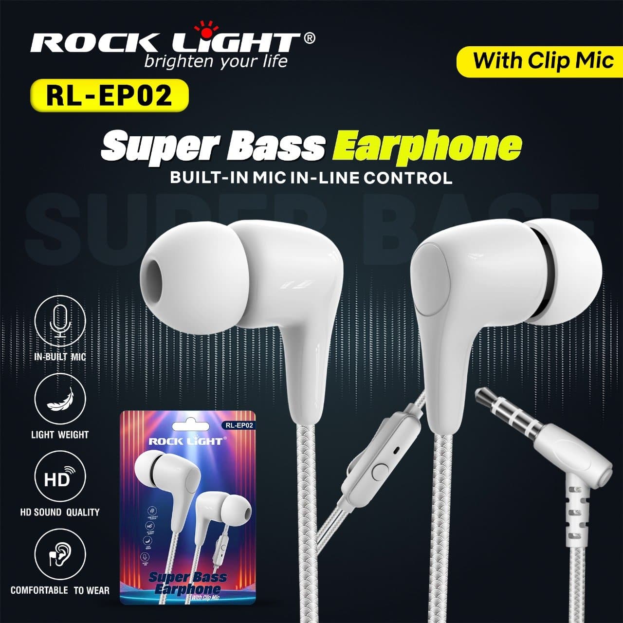 RL-EP02 – Comfortable Ear Phones with Deep Bass
