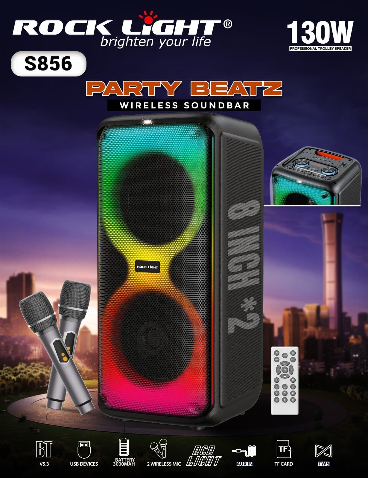 RL-S856 – Pocket-Size Portable Speakers with Clear Output