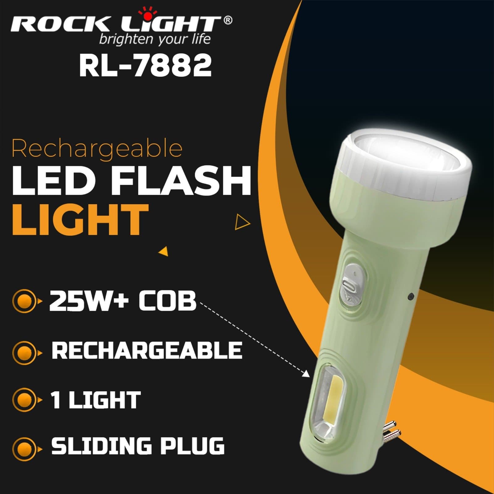 RL-7882 – Durable Hand Torch with Strong Beam