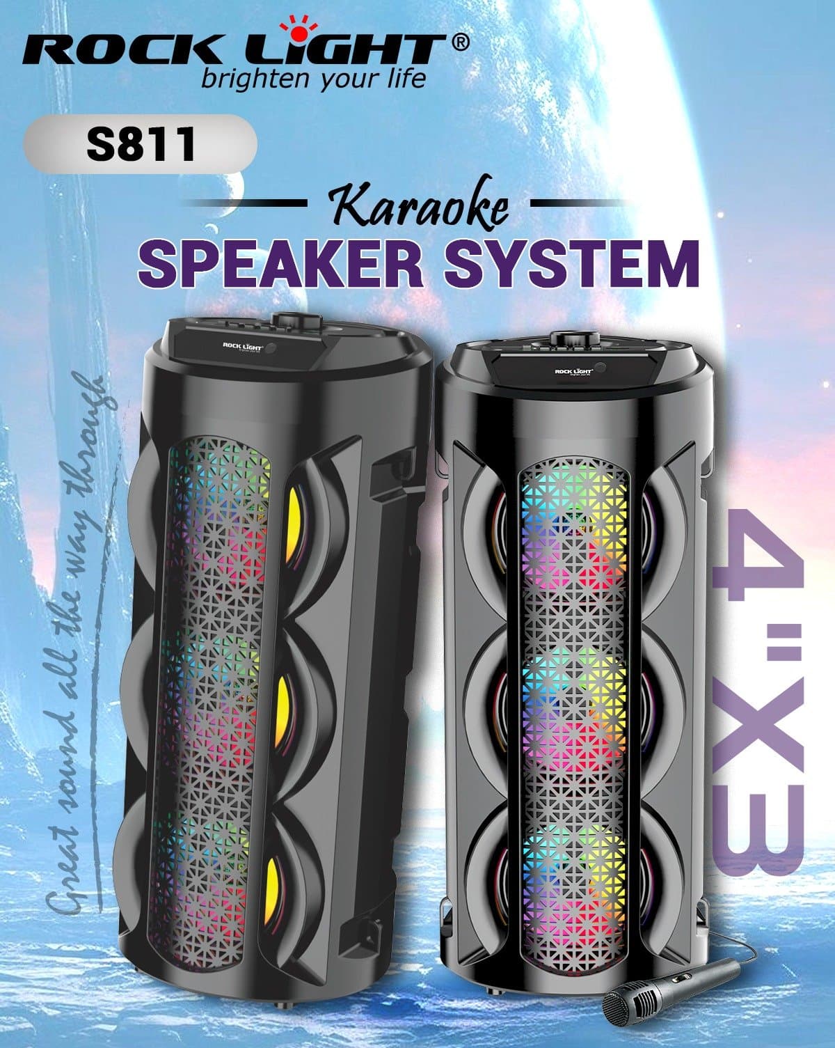 RL-811 – Loud Bluetooth Speaker for Outdoor Events