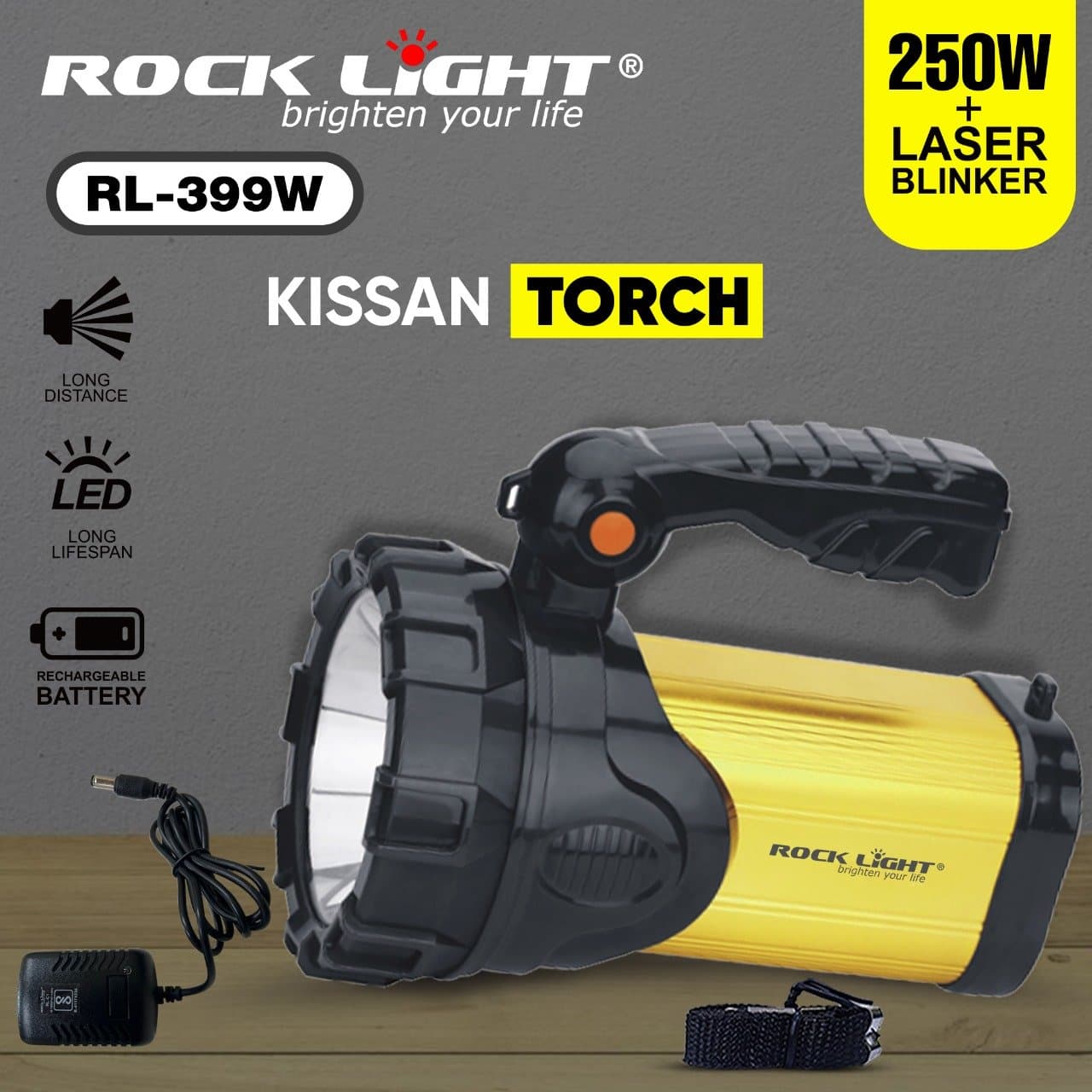 RL-399W – High-Brightness KissanTorch for Outdoor Farm Use