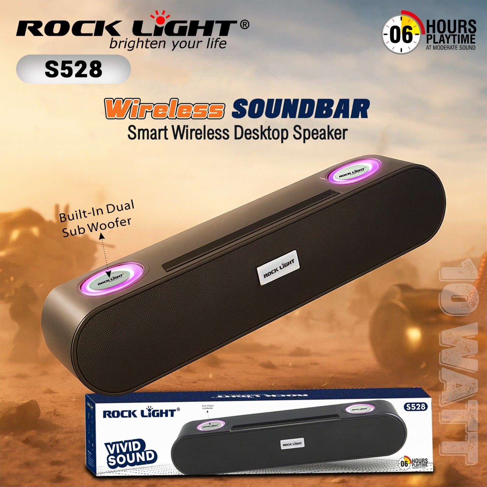 RL-S528 – Dual-Mode Speaker for Wireless & AUX Playback
