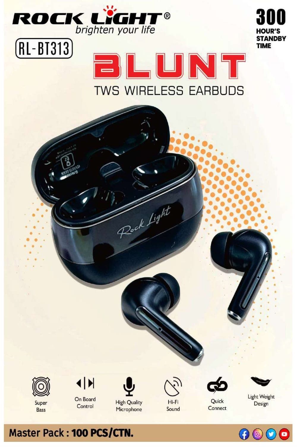 RL-BT313 | Blunt TWS Wireless Earbuds