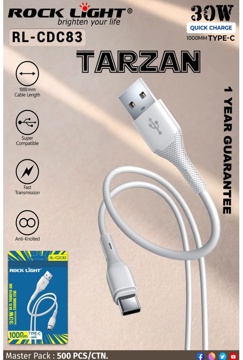 RL-CDC83 | Tarzan Type-C Cable