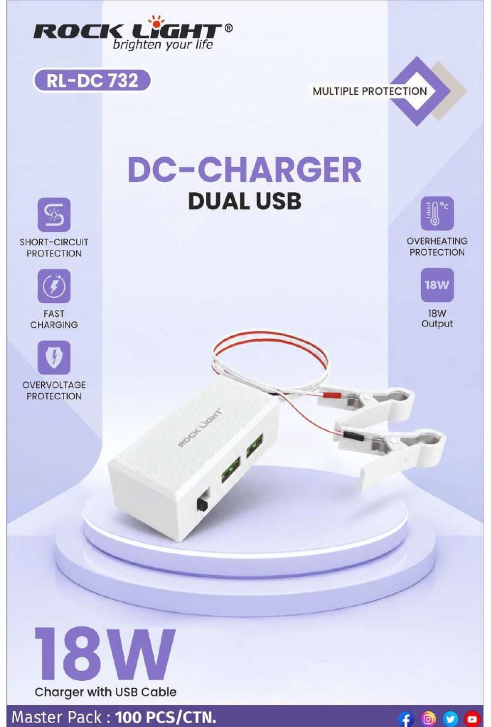 RL-DC732 | DC-Charger Dual USB