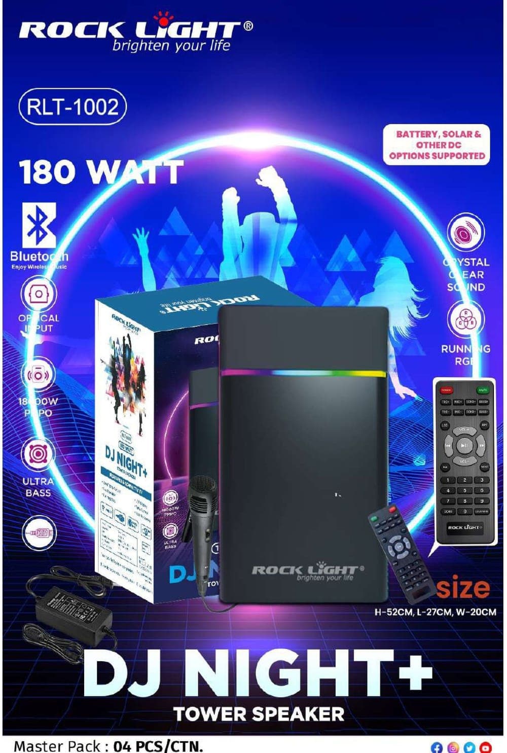 RLT-1002 | DJ Night+ Tower Speaker