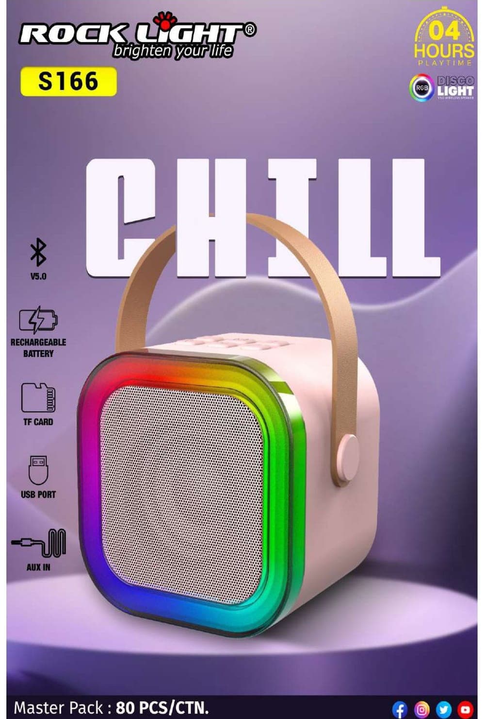 RL-S166 | Chill Disco Light Wireless Speaker