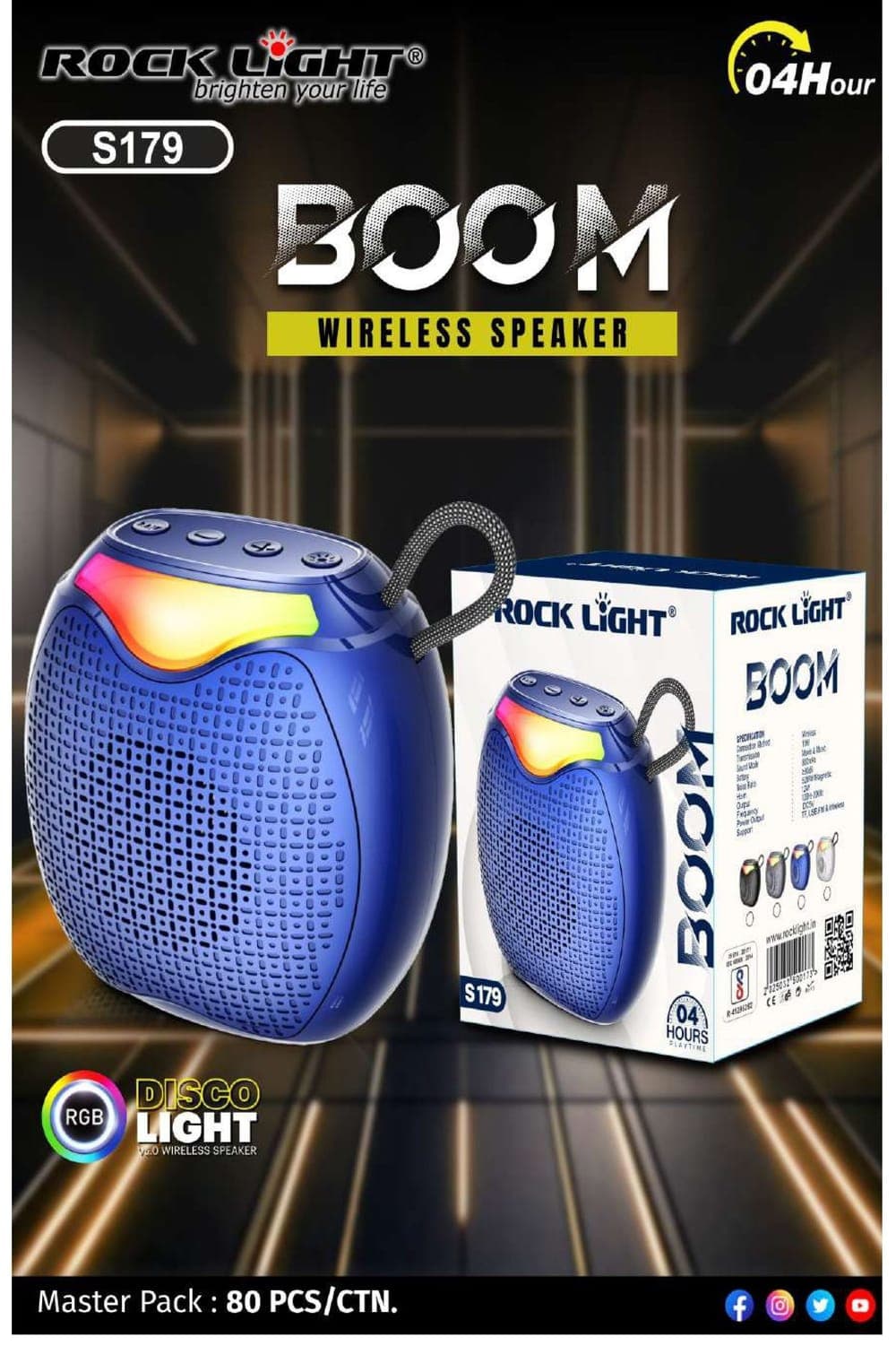 RL-S179 | Boom Wireless Speaker
