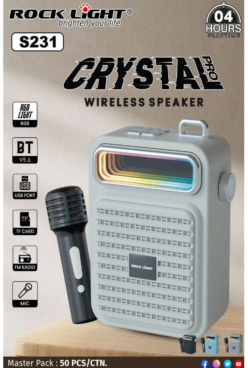 RL-S231 | Crystal Pro Wireless Speaker