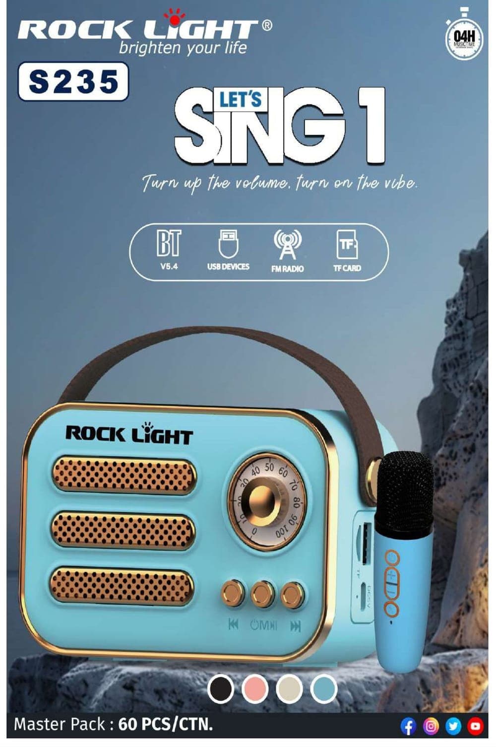 RL-S235 | Let's Sing 1 Speaker with Mic