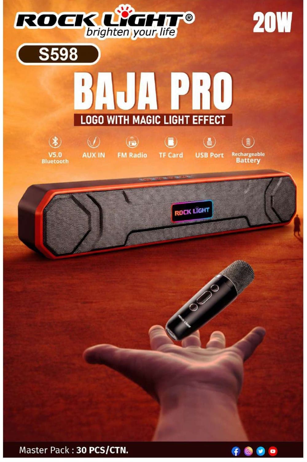 RL-S598 | Baja Pro Wireless Soundbar