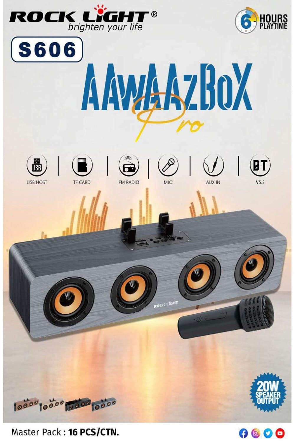 RL-S606 | Aawaazbox Pro Wireless Speaker