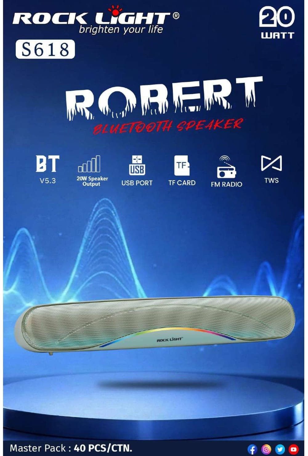 RL-S618 | Robert Bluetooth Speaker