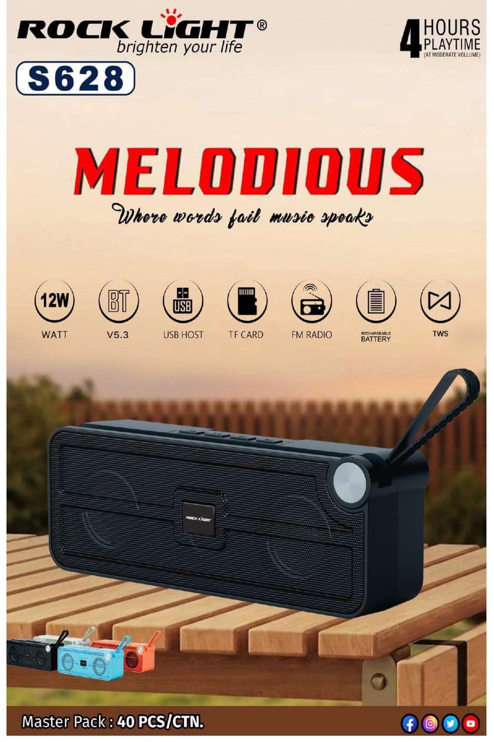 RL-S628 | Melodious Wireless Speaker