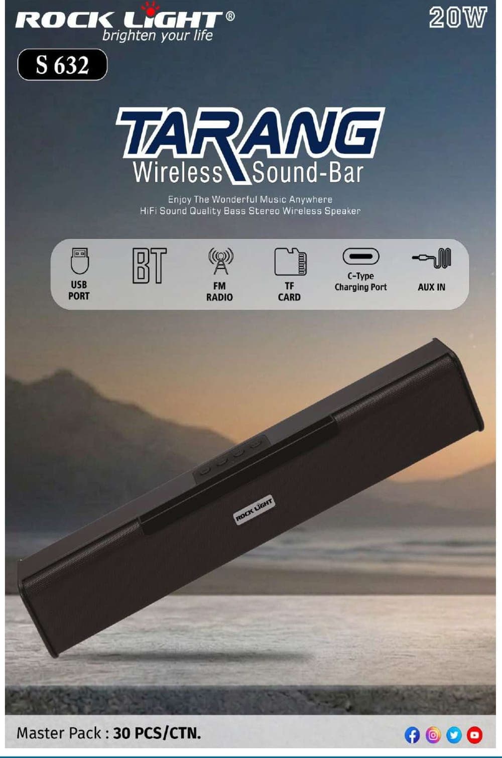 RL-S632 | Tarang Wireless Sound-Bar