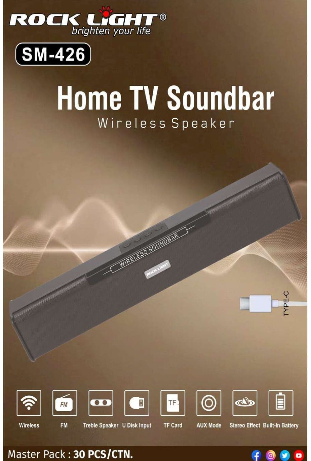SM-426 | Home TV Soundbar Wireless Speaker