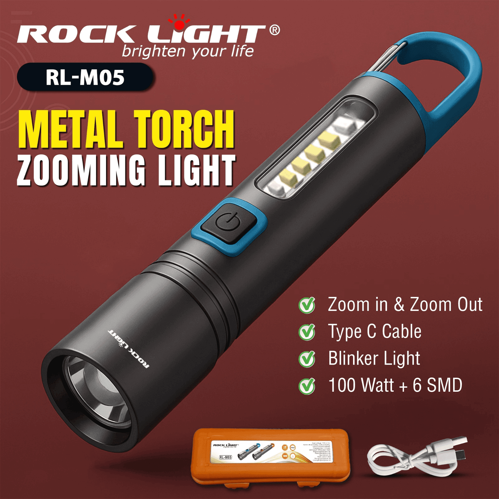 RL M05 Metal Torch high brightness