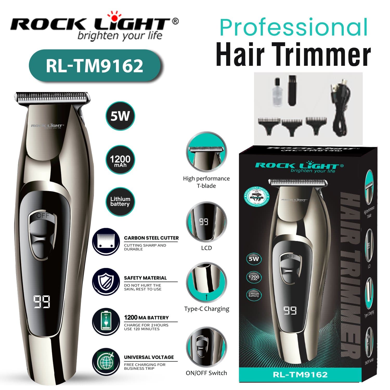 Gadget Trendz | RL-9162 | Electric beard trimmer for men