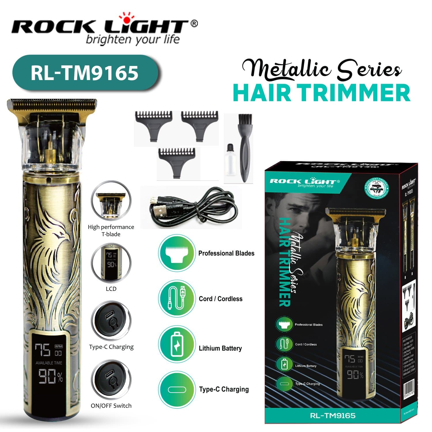 Gadget Trendz | RL-9165 | Skin friendly hair trimmer