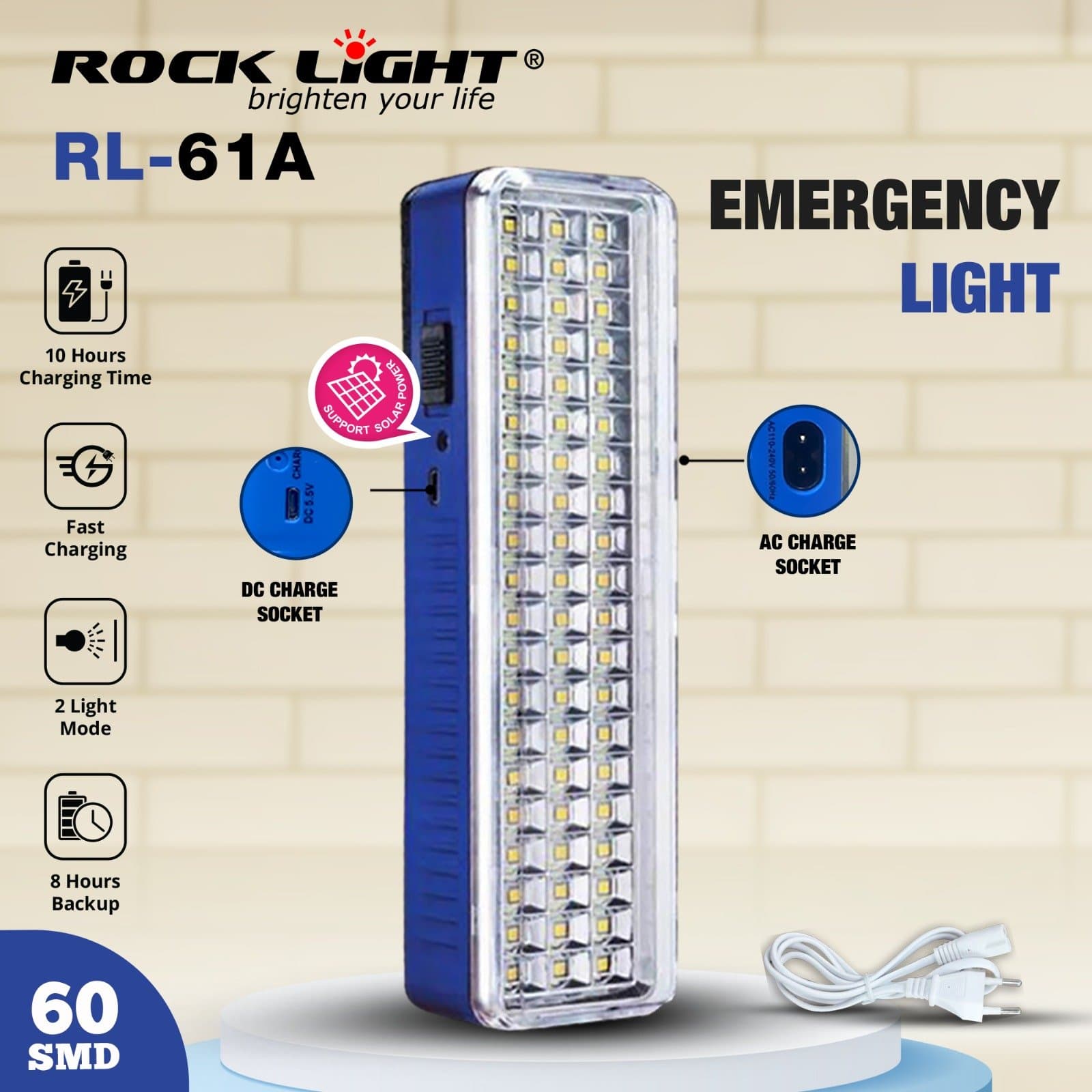 RL 61A Emergency light reliable lighting during blackout